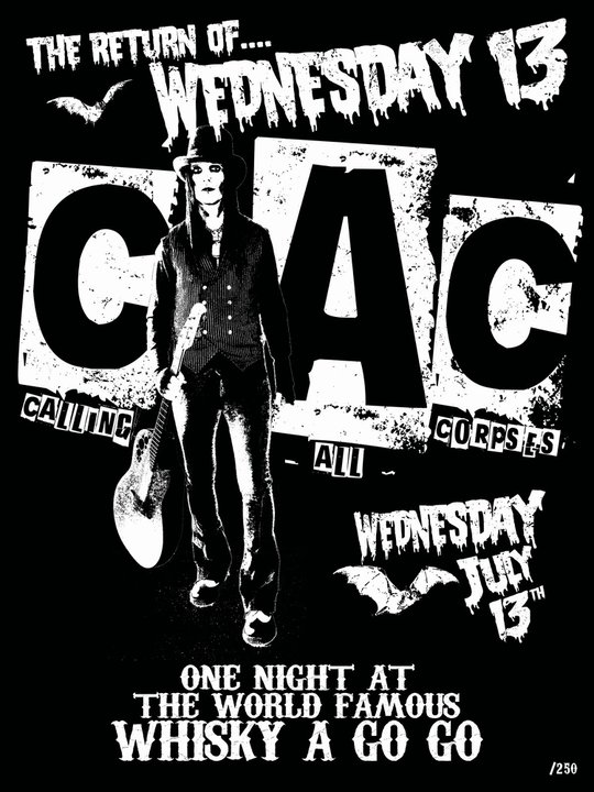Archive photograph for Wednesday 13 at the Whiskey A Go Go in LA