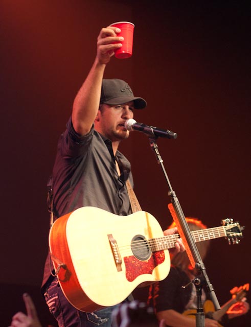 Archive photograph for 7 Shots From The Luke Bryan Show at the Knitting Factory