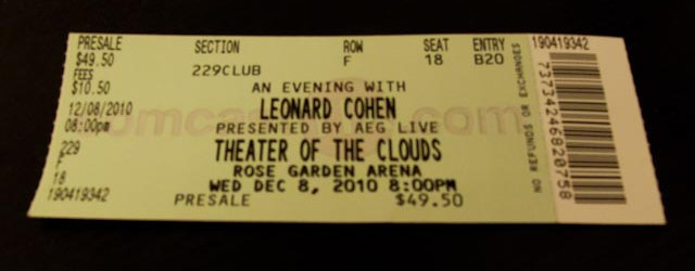 Archive photograph for Leonard Cohen
